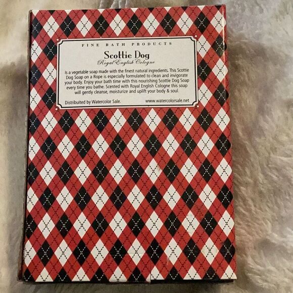 NIB Royal English Cologne Scottie Dog Soap On A Rope Vintage - Picture 4 of 7